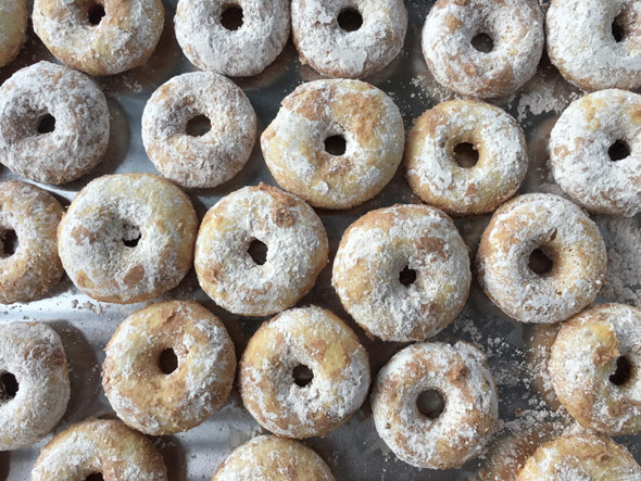 Baked Powdered Donuts