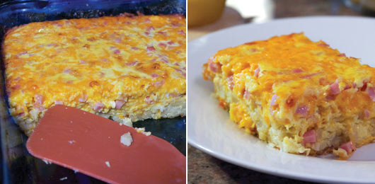 Wake-Up Breakfast Casserole With Ham And Cheese