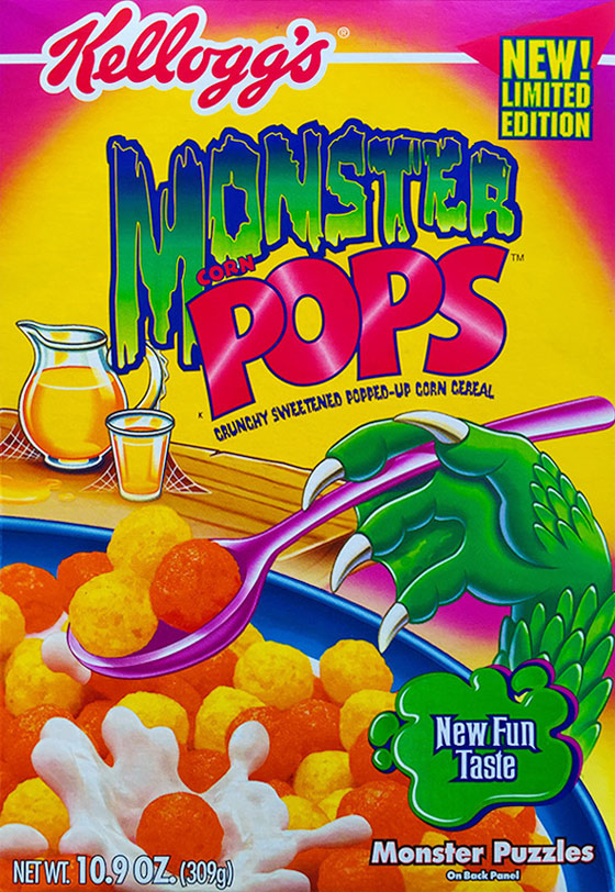 Monster Pops Cereal Box (Front)