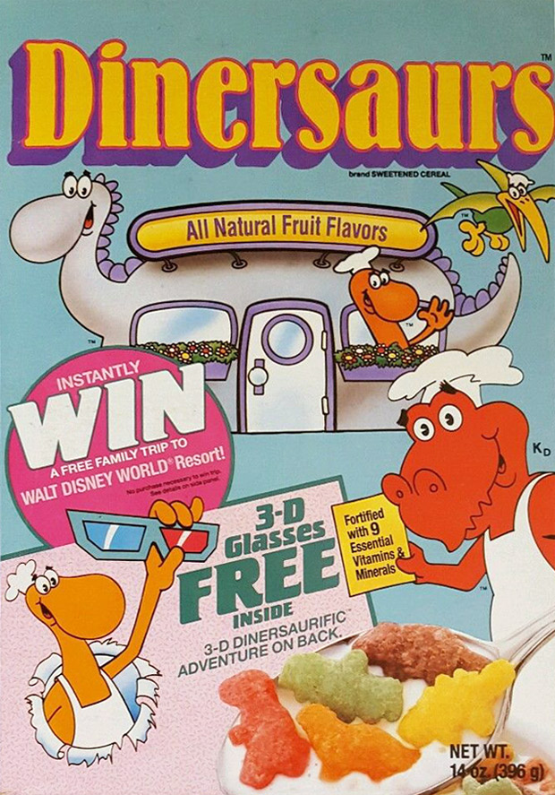 Dinersaurs Cereal (Ralston; 1988)