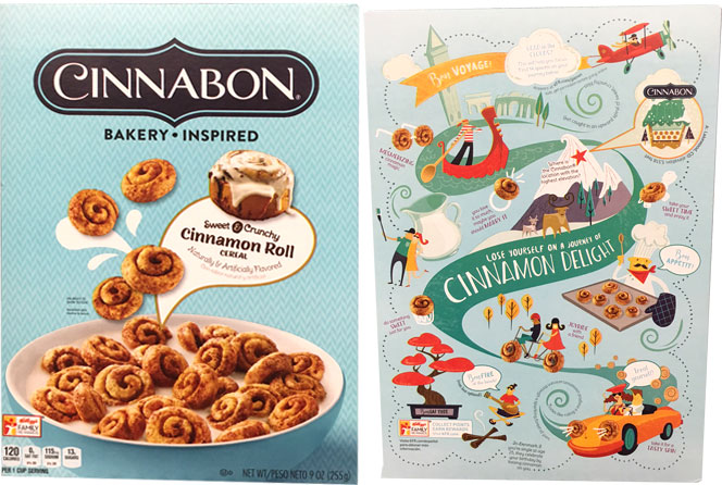 Cinnabon Cereal Box From 2017