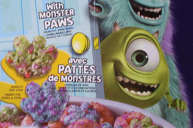 Monsters, Inc. Cereal Pieces