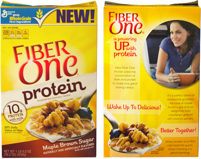 Maple Brown Sugar Fiber One Protein cereal