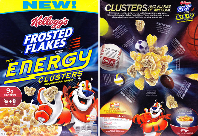 Frosted Flakes With Energy Clusters Cereal Profile