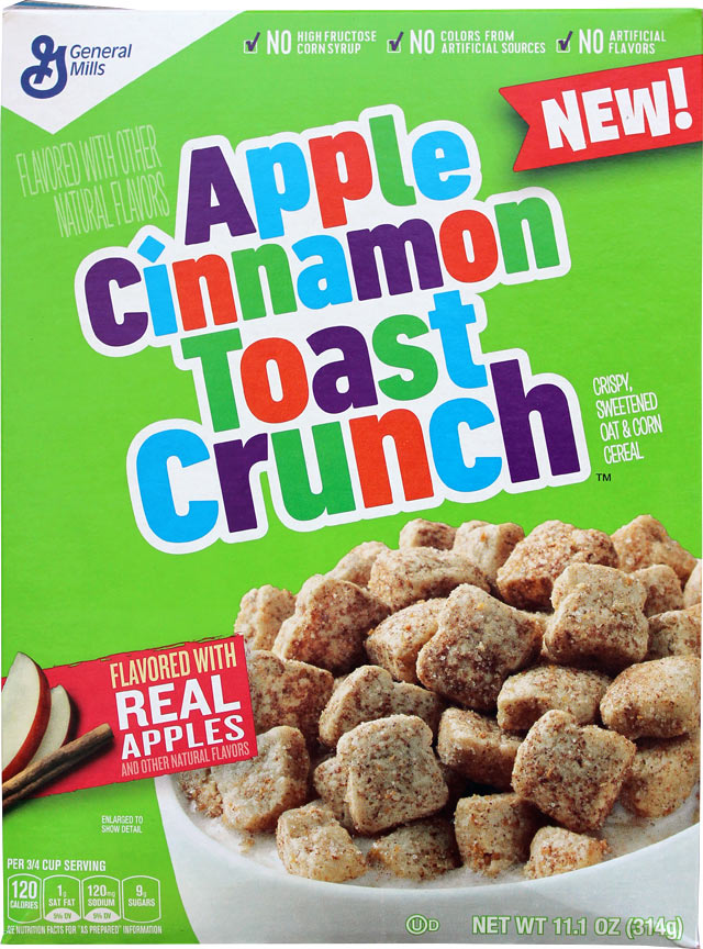 Apple Cinnamon Toast Crunch Cereal Box - Front