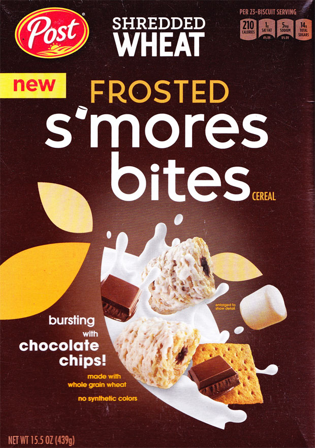 S'mores Bites Shredded Wheat Cereal Box - Front