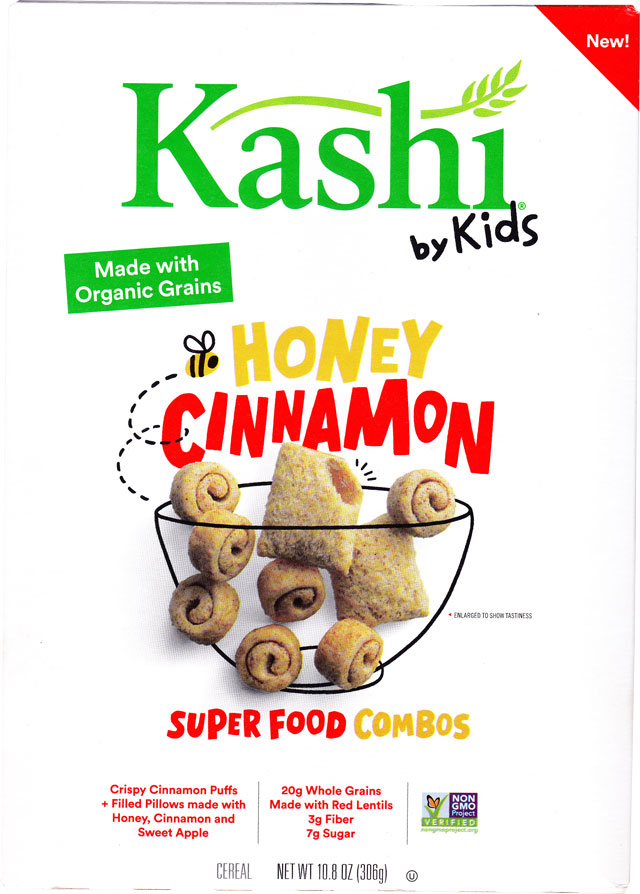 Kashi By Kids Honey Cinnamon Super Food Combos Cereal Box