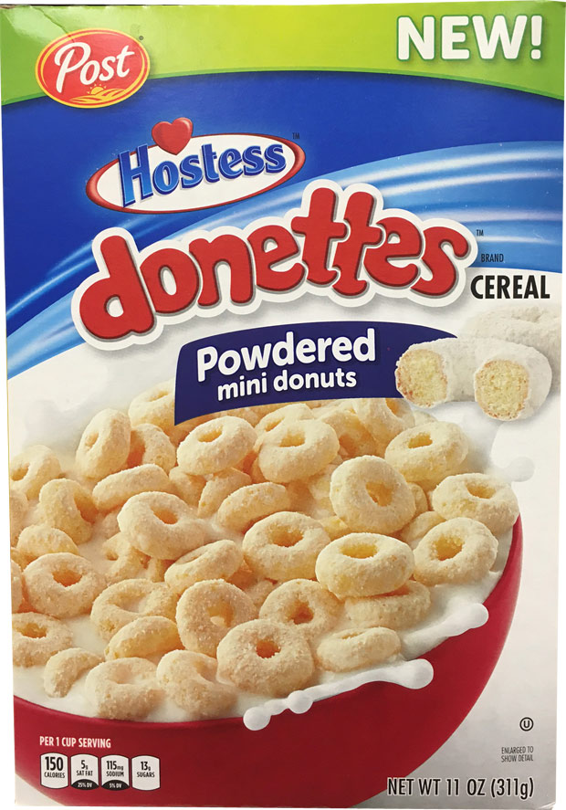 Hostess Donettes Cereal Box