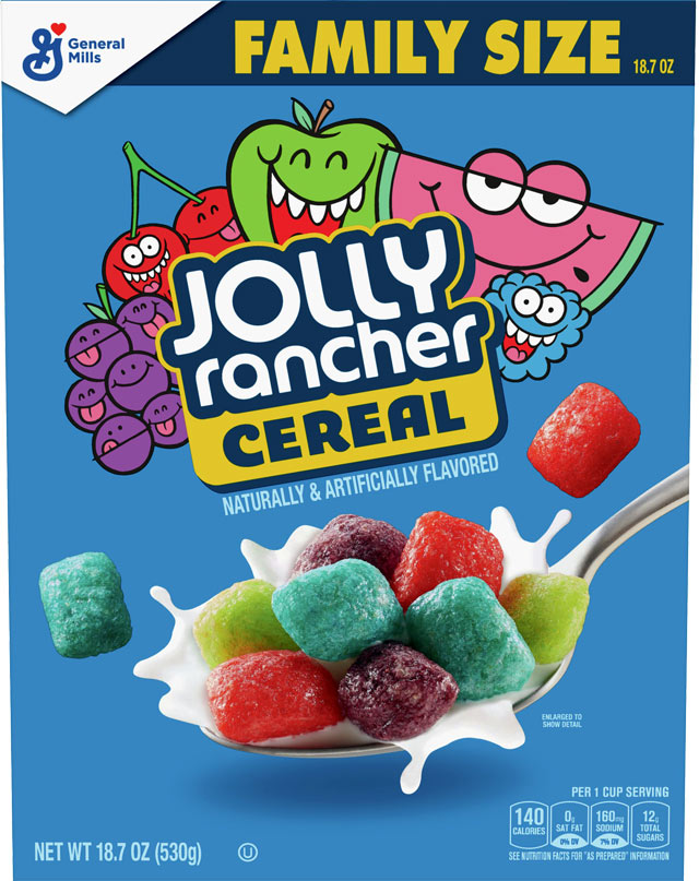 Jolly Rancher Cereal Box