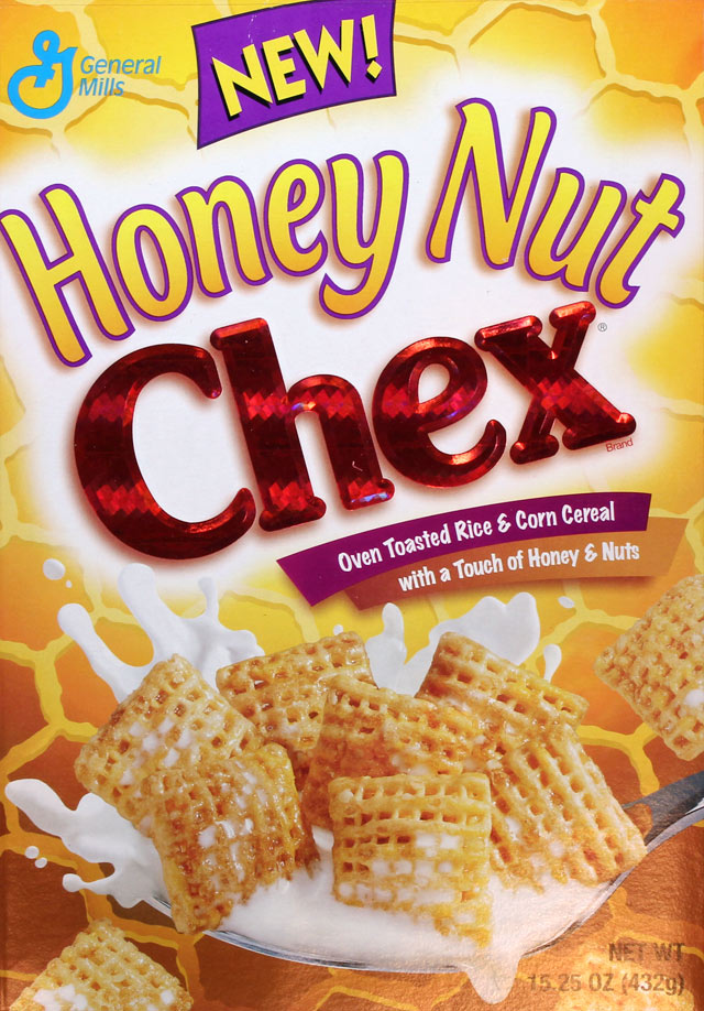 Honey Nut Chex Cereal Box (Front)
