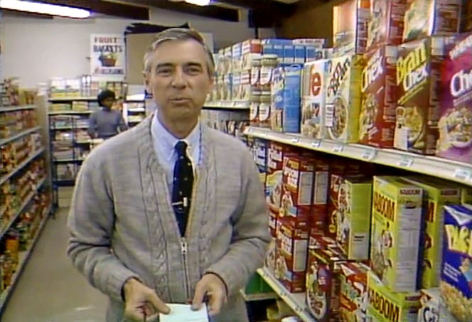 Kaboom Cereal In 1984 with Mr. Rogers