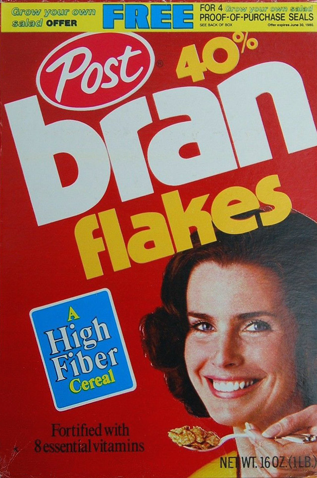 Post 40% Bran Flakes from 1979