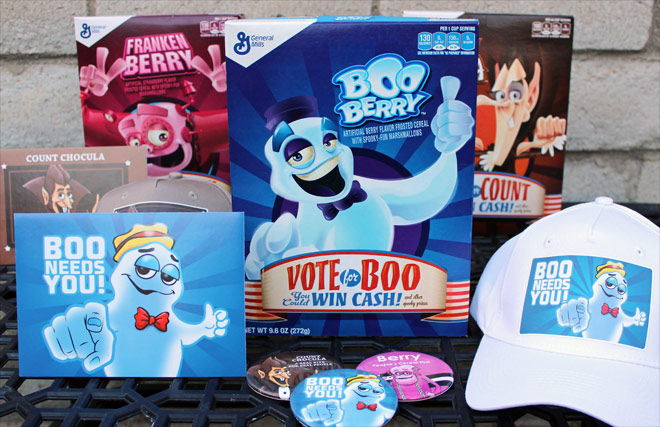 2016 Boo Berry Cereal Box