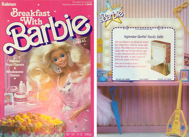 Breakfast With Barbie Cereal Box