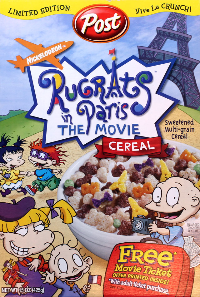 Rugrats In Paris Cereal Box (Front)