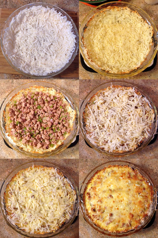 Stages of an Alabama Breakfast Pie