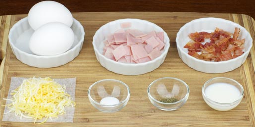 Ham & Bacon Scramble Ingredients