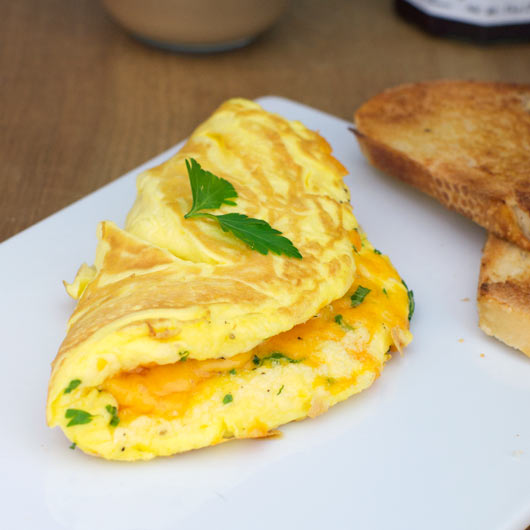 Fluffy Cheese Omelette Recipe | MrBreakfast.com