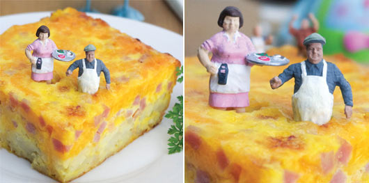 Wake-Up Breakfast Casserole Photographed With Tiny People