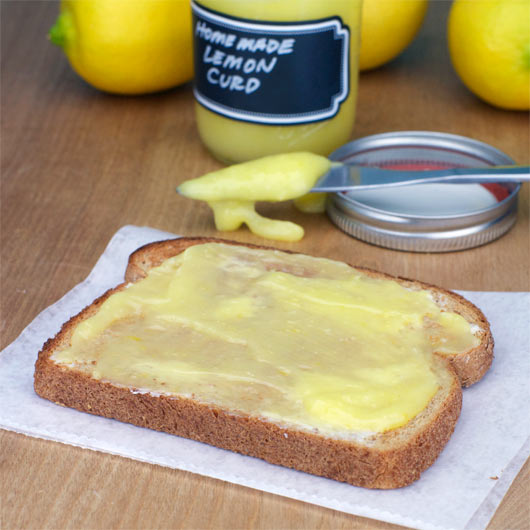 Homemade Lemon Curd On Toast