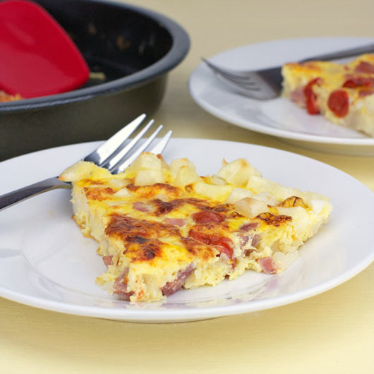 Hash Brown Frittata On A Plate
