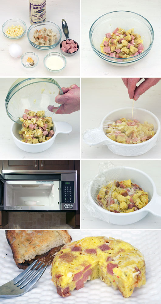 Making A Microwave Breakfast Casserole
