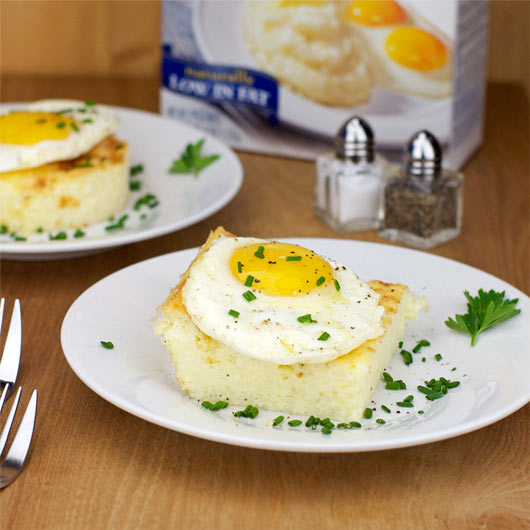 Baked Cheesy Grits With Sunny-Side-Up Egg