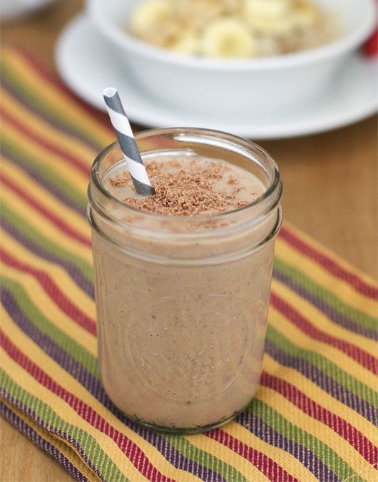 Choco-Peanut Banana Shake