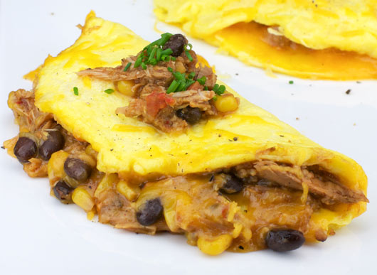 Chili Cheese Omelet - Side View
