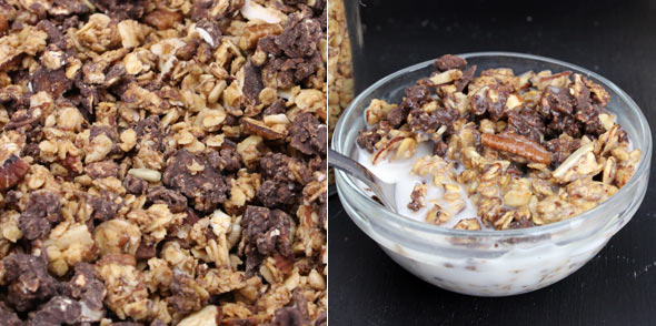 Honey Nut Granola with Chocolate Clusters
