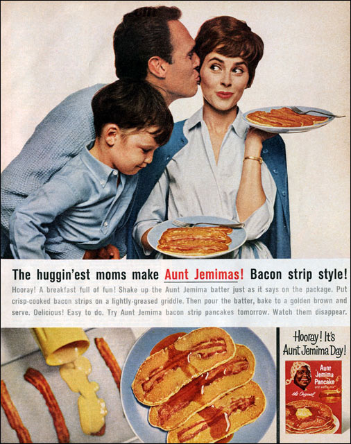 Bacon Strip Pancakes 1964 Magazine Ad