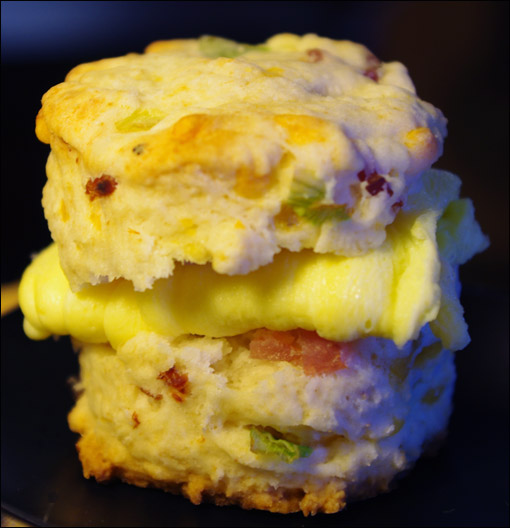 Ham & Cheese Baked In Biscuits