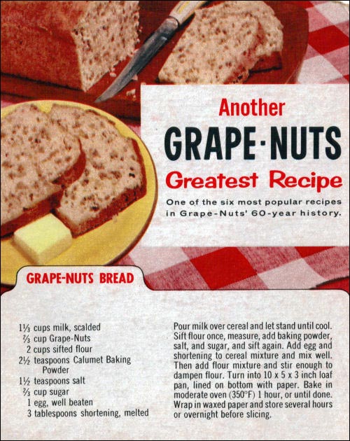 Classic Grape-Nuts Bread