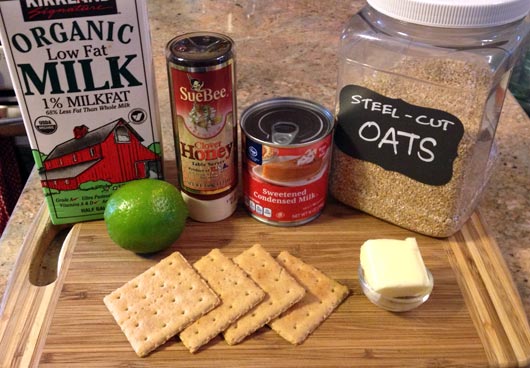 Key Lime Pie Oatmeal Ingredients