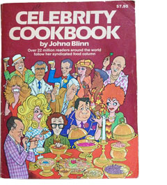 Vintage Book: Celebrity Cookbook By Johna Blinn