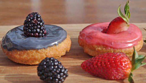 Berry Delicious Cake Donuts