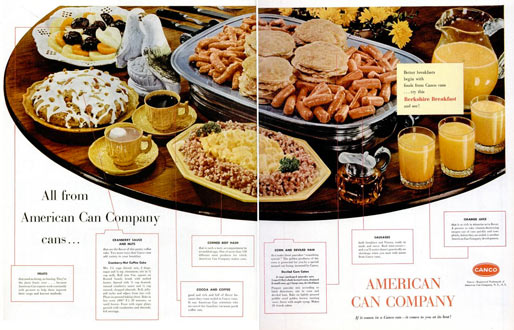 Vintage 1955 CANCO Breakfast Ad