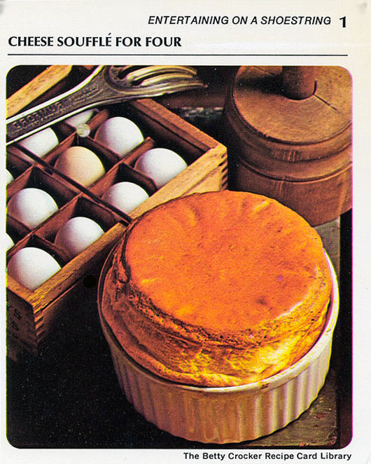 Cheese Souffle From Vintage 1971 Recipe Card
