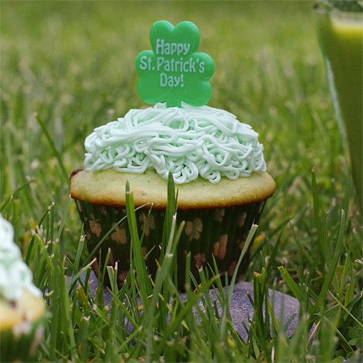 Pistachio Pudding Muffin In The Grass