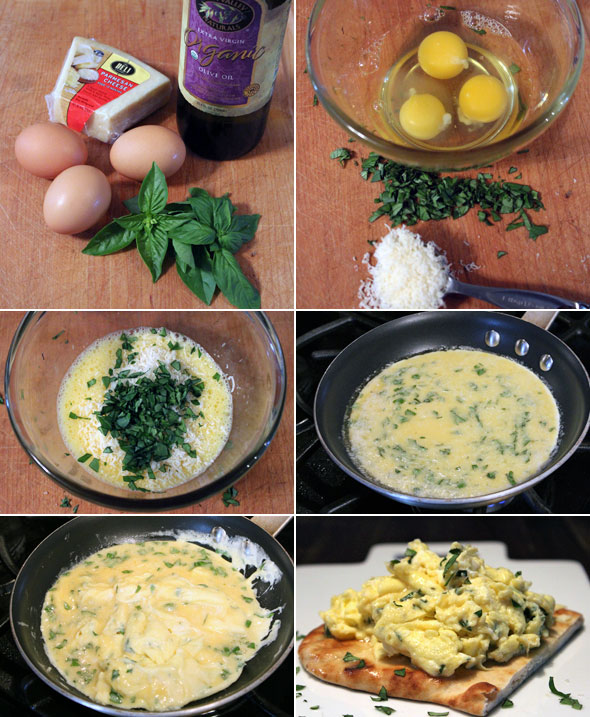 Making Scrambled Eggs Italian-Style