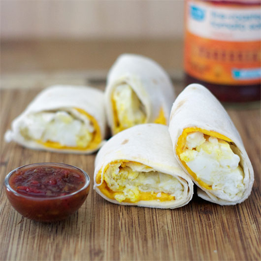 Egg And Cheese Tortillas (aka Two-Minute Breakfast Burritos)