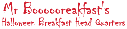 Mr Boo Breakfast Halloween Headquarters