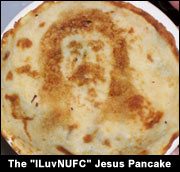 The ILuvNUFC Jesus Pancake