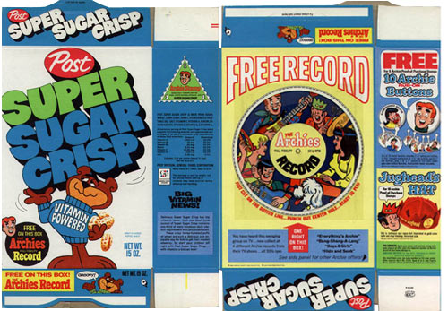 Super Sugar Crisp Archies Flexi Record