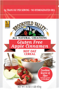 Brookfield Valley Gluten Free Apple Cinnamon Hot Oat Cereal