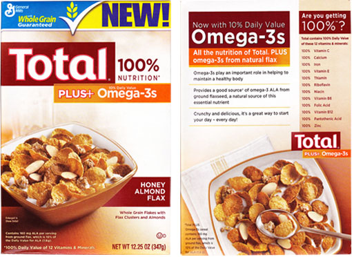 Total Plus+ Omega-3s Honey Almond Flax