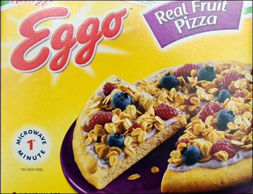 Eggo Real Fruit Pizza On Package