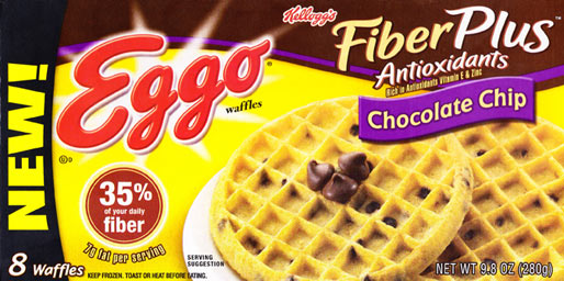Eggo FiberPlus Chocolate Chip Waffles