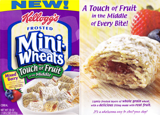 Kellogg's Frosted Mini-Wheats Mixed Berry Touch Of Fruit In The Middle
