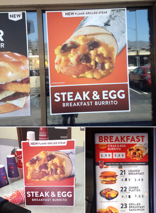 Jack In The Box Steak & Egg Breakfast Burrito Ads
